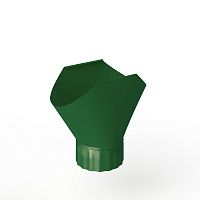 Воронка желоба оцинкованная накладная порошок ф180мм RAL 6002