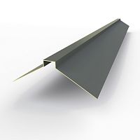 Конек фигурный оцинкованный c порошковым покрытием 0,45мм RAL 7011