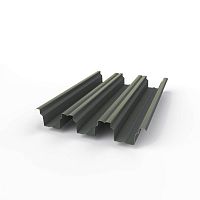 Профнастил оцинкованный с полимерным покрытием полиэстер Н114 buildstor 0,8х646мм RAL 7011 Железно-серый