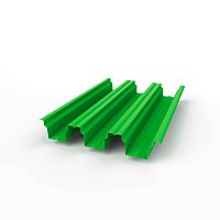 Профнастил оцинкованный с полимерным покрытием полиэстер Н114 buildstor 1х646мм RAL 6038 Люминесцентный зелёный
