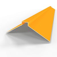 Конек фигурный оцинкованный c порошковым покрытием 0,45мм RAL 1032