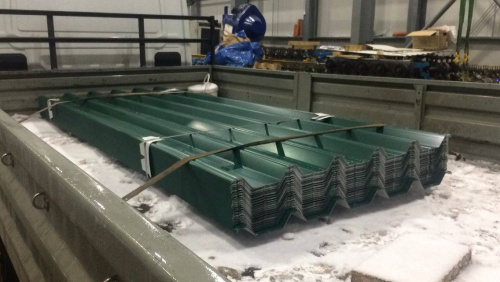 Профнастил НС44 (RAL 1027) 0,65х1047мм оцинкованный, с полимерным покрытием (Полиэстер) фото 4