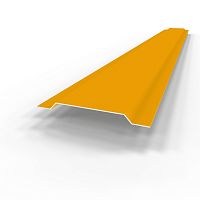 Нащельник RAL 1037 оцинкованный c полимерным покрытием 0,45 мм