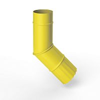 Колено водосточное оцинкованное порошок ф90мм RAL 1018