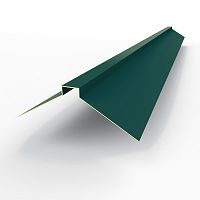 Конек фигурный оцинкованный c порошковым покрытием 0,45мм RAL 6004