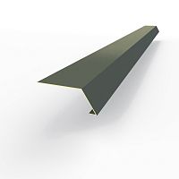 Карнизная планка RAL 7043 оцинкованная c порошковым покрытием 0,45мм