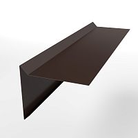 Планка ветровая простая оцинкованная с порошковым покрытием 0,45мм RAL 8017