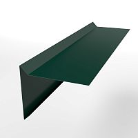 Планка ветровая простая оцинкованная с порошковым покрытием 0,45мм RAL 6005
