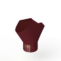 Воронка желоба оцинкованная накладная порошок ф180мм RAL 3005