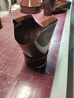 Воронка желоба оцинкованная накладная порошок ф220мм RAL 8017