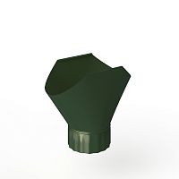 Воронка желоба оцинкованная накладная порошок ф150мм RAL 6020