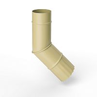 Колено водосточное оцинкованное порошок ф150мм RAL 1014