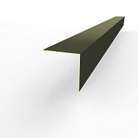 Планка угла внешнего RAL 6008 оцинкованная c порошковым покрытием 0,45мм