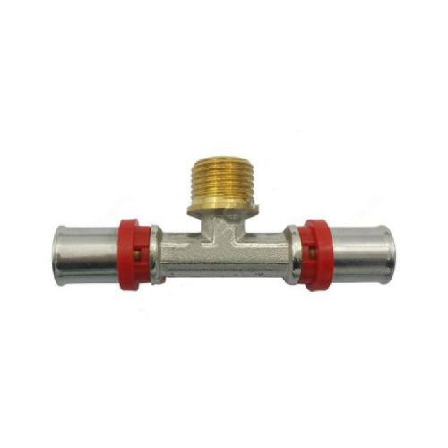 Тройник латунный 8012 Дн 20х1/2"х20 НР пресс Aquasfera Китай Тройник латунный 8012 Дн 20х1/2"х20 НР пресс Aquasfera Китай