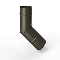 Колено водосточное оцинкованное порошок ф120мм RAL 6022