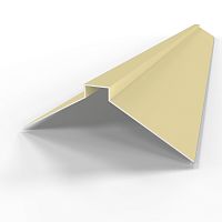 Конек фигурный оцинкованный c порошковым покрытием 0,45мм RAL 1014