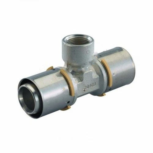 Тройник латунный MLC Дн 50х1"х50 ВР пресс Uponor Финляндия