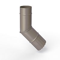 Колено водосточное оцинкованное порошок ф180мм RAL 7048