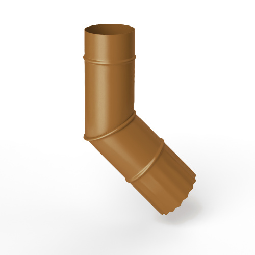 Колено водосточное оцинкованное порошок ф120мм RAL 8001