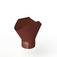 Воронка желоба оцинкованная накладная порошок ф180мм RAL 3009
