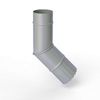 Колено водосточное оцинкованное порошок ф90мм RAL 7040