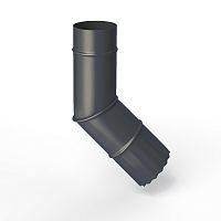 Колено водосточное оцинкованное порошок ф180мм RAL 7024