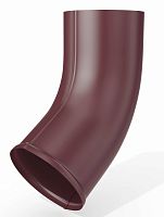 Колено сливное оцинкованное Grand Line Optima ф90мм RAL 9003