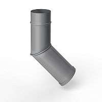 Колено водосточное оцинкованное порошок ф220мм RAL 9022