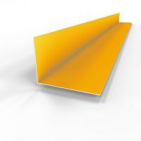 Планка угла внутренняя RAL 1003 оцинкованный c порошковым покрытием 0,45мм