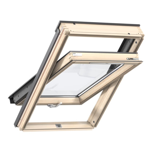 Окно мансардное дерево, лак ручка снизу Velux GLL FK06 1061B Дизайн WoodLine 66*118см