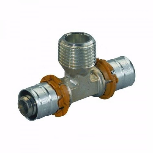 Тройник латунный S-PRESS PLUS Дн 32х3/4"х32 НР пресс Uponor Финляндия