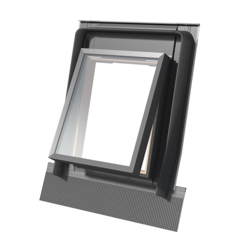 Окно-выход на крышу для неотапл. помещений дерево, лак ручка снизу Rooflite+ FE B300 с окладом 85*85см Окно-выход на крышу для неотапл. помещений дерево, лак ручка снизу Rooflite+ FE B300 с окладом 85*85см