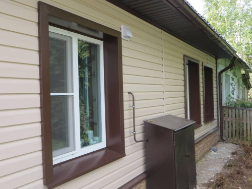 Откос оконный, дверной простой оцинкованный c порошковым покрытием 0,4мм ширина более 625 мм RAL 6037 фото 2
