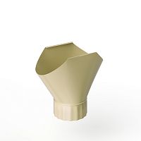 Воронка желоба оцинкованная накладная порошок ф120мм RAL 1015