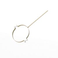Крепление водосточный трубы сварное оцинкованное порошок ф150х10х250мм RAL 1015