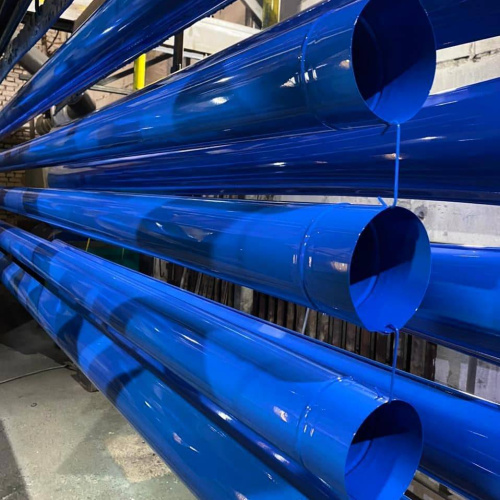Труба водосточная оцинкованная порошок ф125х1250мм RAL 7013 фото 5
