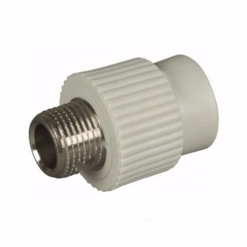 Муфта PP-R комбинированная серая наружн. резьба Дн 25х3/4" VALFEX Россия Муфта PP-R комбинированная серая наружн. резьба Дн 25х3/4" VALFEX Россия