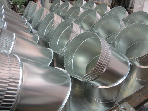 Колено водосточное оцинкованное ф210х400x400мм фото 2