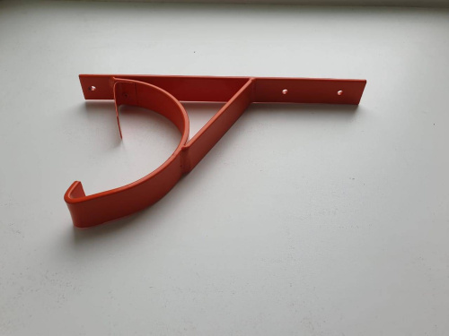 Крепление желоба водосточного короткое c порошковым покрытием ф180x350мм RAL 3011 фото 8