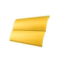 Сайдинг Блок-хаус 0,390 Grand Line 0,45 PE RAL 1018 цинково-желтый