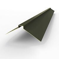 Конек фигурный оцинкованный c порошковым покрытием 0,45мм RAL 6008