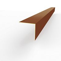 Планка угла внешнего RAL 8029 оцинкованная c порошковым покрытием 0,45мм