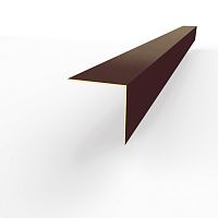 Планка угла внешнего RAL 3007 оцинкованная c порошковым покрытием 0,45мм