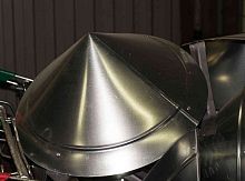 Зонт вытяжной вентиляционный оцинкованный на трубу ф130мм