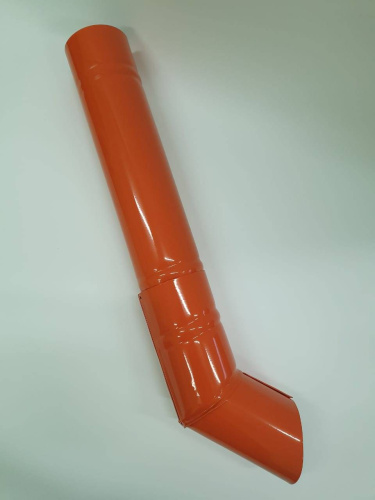 Труба водосточная оцинкованная порошок ф106х1250мм RAL 6022 фото 4