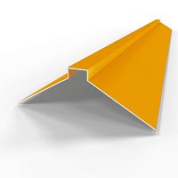 Конек фигурный оцинкованный c порошковым покрытием 0,45мм RAL 1007