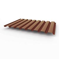 Профнастил оцинкованный с полимерным покрытием полиэстер С20 buildstor 0,45х1150мм RAL 3009 Оксид красный
