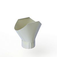 Воронка желоба оцинкованная накладная порошок ф150мм RAL 7035