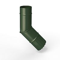 Колено водосточное оцинкованное порошок ф120мм RAL 6020