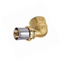 Угольник для PE-X латунный RM129 Дн 50х1 1/2" 90 гр. ВР пресс Giacomini Италия